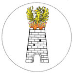 Badge: A golden phoenix on fire sits atop a white tower on a white background.